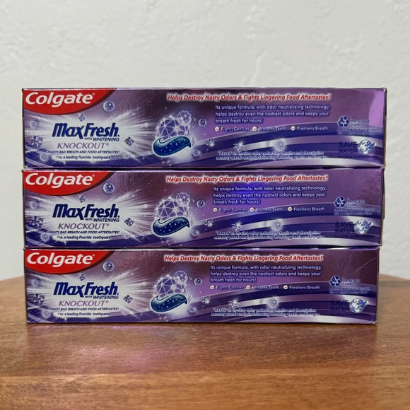3/$6 !! - Colgate Max Fresh Whitening Anticavity Toothpaste Mint Fushion, 6.3 Oz - Picture 3 of 4
